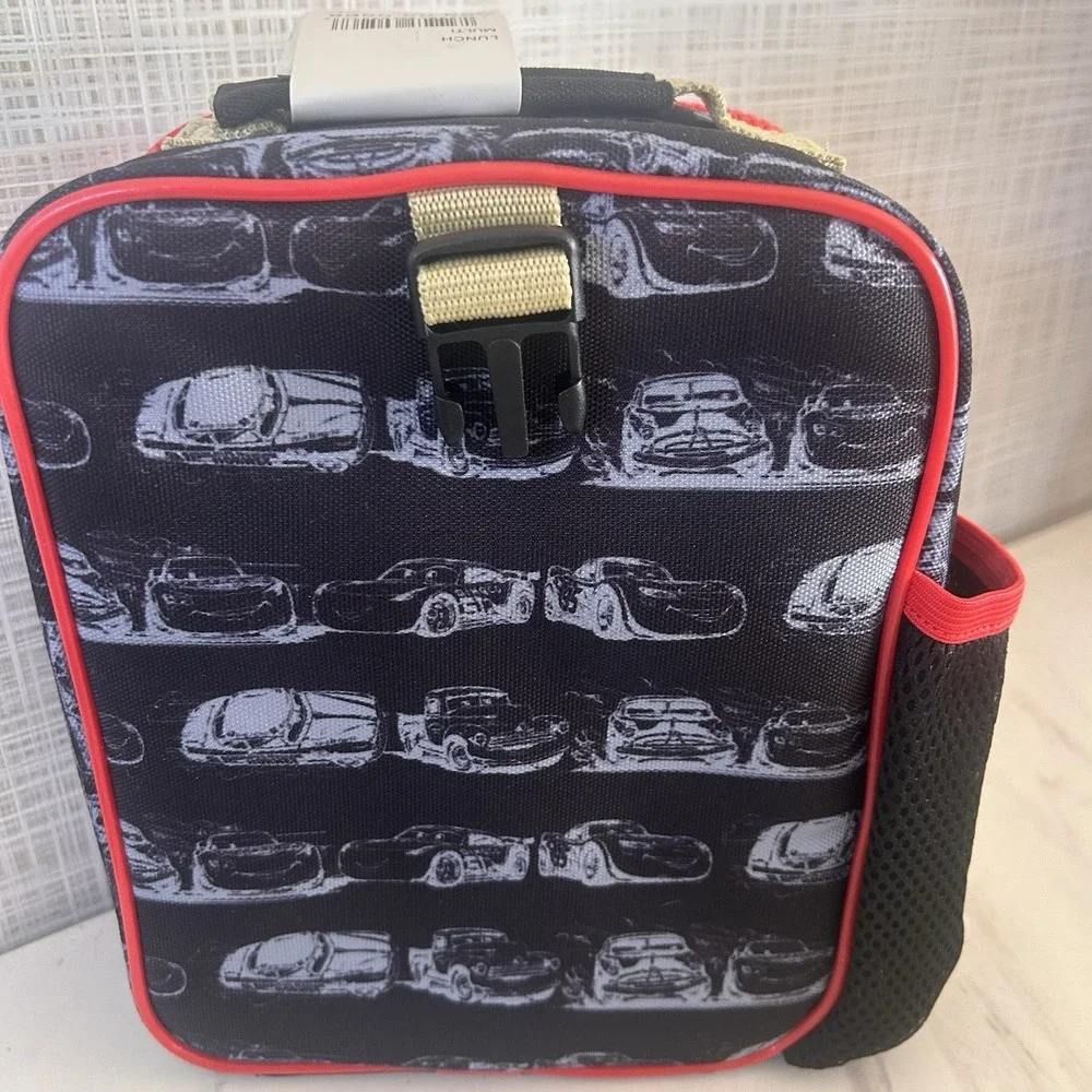 Disney Pixar Cars Lightning McQueen Lunch Bag Box New! Insulated 9